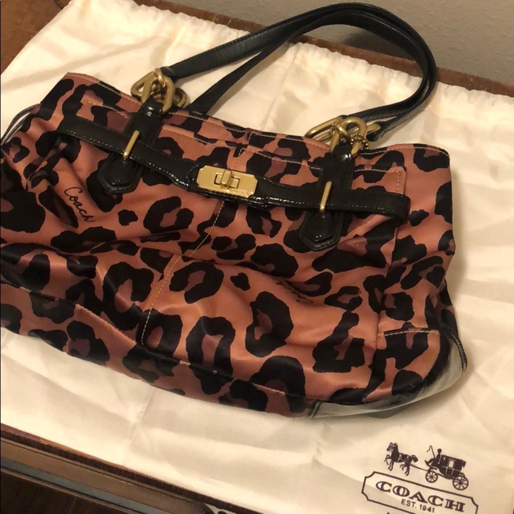 Cheetah Coach Purse